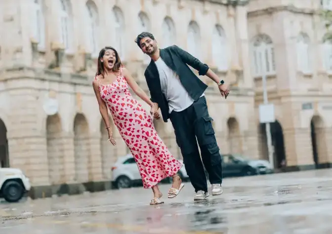 Photographer for pre wedding shoot in Mumbai with cinematic style